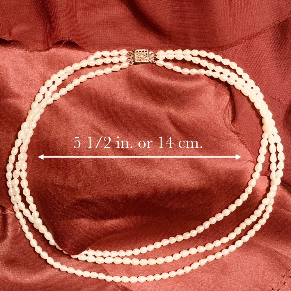 𖢻Imperial Deltah𖢻 𝐕𝐢𝐧𝐭𝐚𝐠𝐞 Fresh Water Pearl Necklace and Bracelet Set - Picture 7 of 7